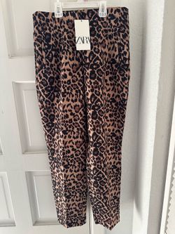 Zara leopard pants
