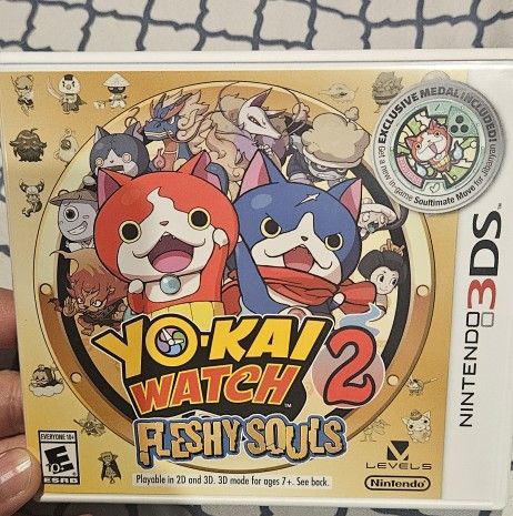 Yokai Watch 2 Fleshy Souls Nintendo 3DS Complete