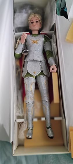 Vintage king Arthur life-size porcelain doll