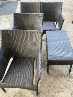 4 Piece Outdoor Patio Set