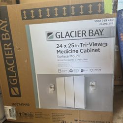 Glacier Bay Tri-View Medicine Cabinet