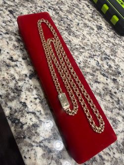 Solid 10k gold chino link chain in great condition