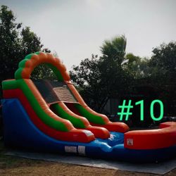 Moon Jumps And Water Slide For Sale