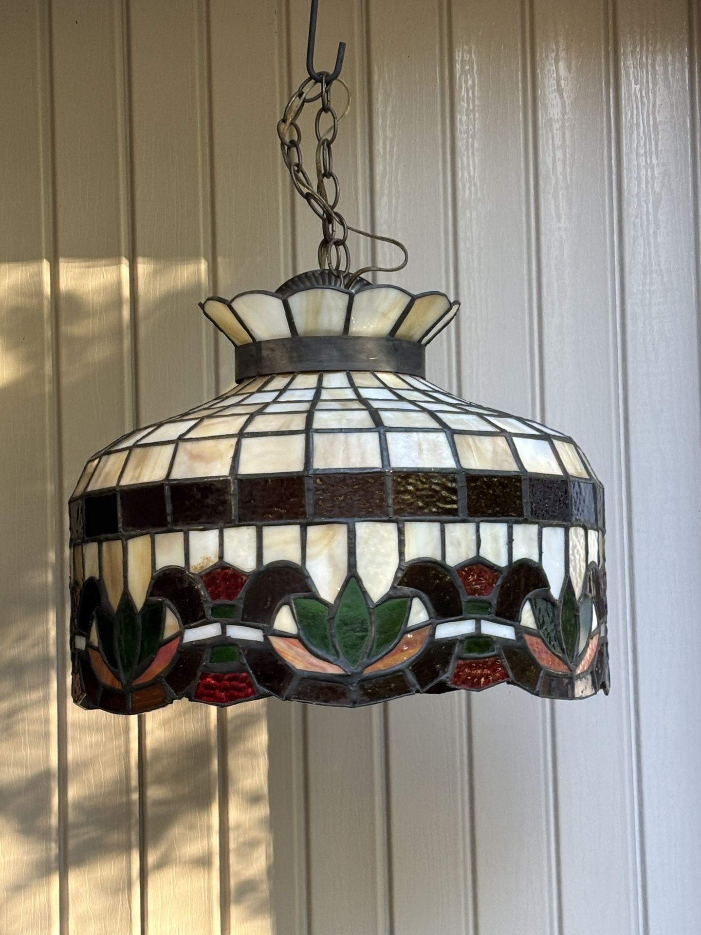 Vintage Tiffany Style Hanging Light