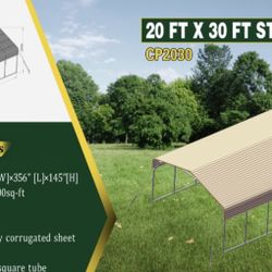 Metal Carport Huge 20 X 30