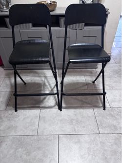 Folding bar chairs