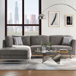 Brand New Sleek Grey Sectional