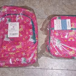 Kinsho Min Backpack 🎒 Toddler Size And Lunch Bag New 