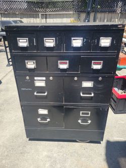 11 Drawers Wells Fargo cabinet