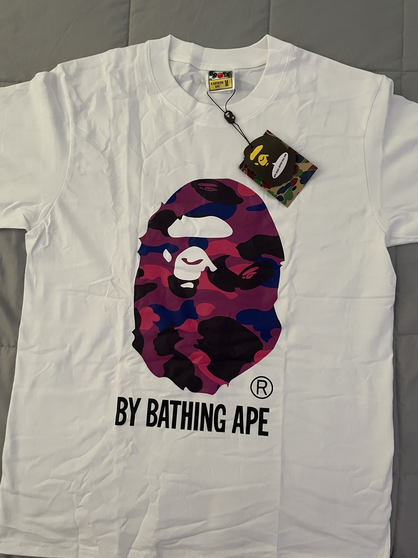 Bape Shirt Size Medium College White