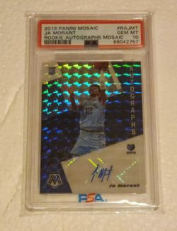 2019 Ja Morant Mosaic Auto Psa 10