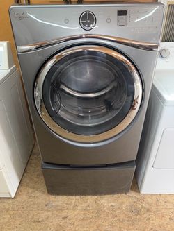 Whirlpool duet super capacity dryer with pedestal / drawer