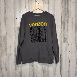 Verizon Logo Sweatshirt Gray XL Unisex