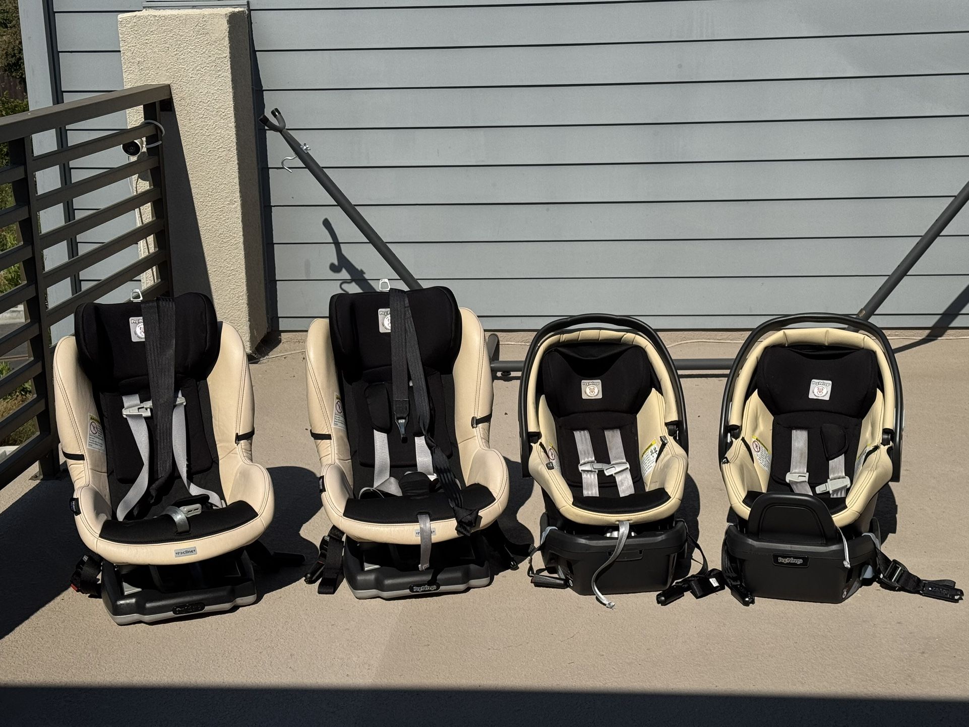 Peg Perego 2 Primo Viaggio 4/35 Infant Carseats & 2 Convertible Carseats In Paloma