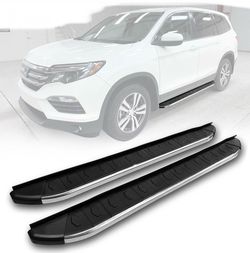 16-22 Honda Pilot Running Boards Side Steps Aluminum