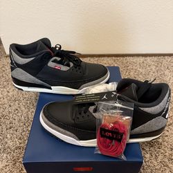 Air Jordan 3 Retro “Levi’s Black” Size 13