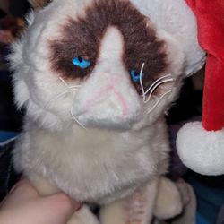 Grumpy Cat Santa Plush
