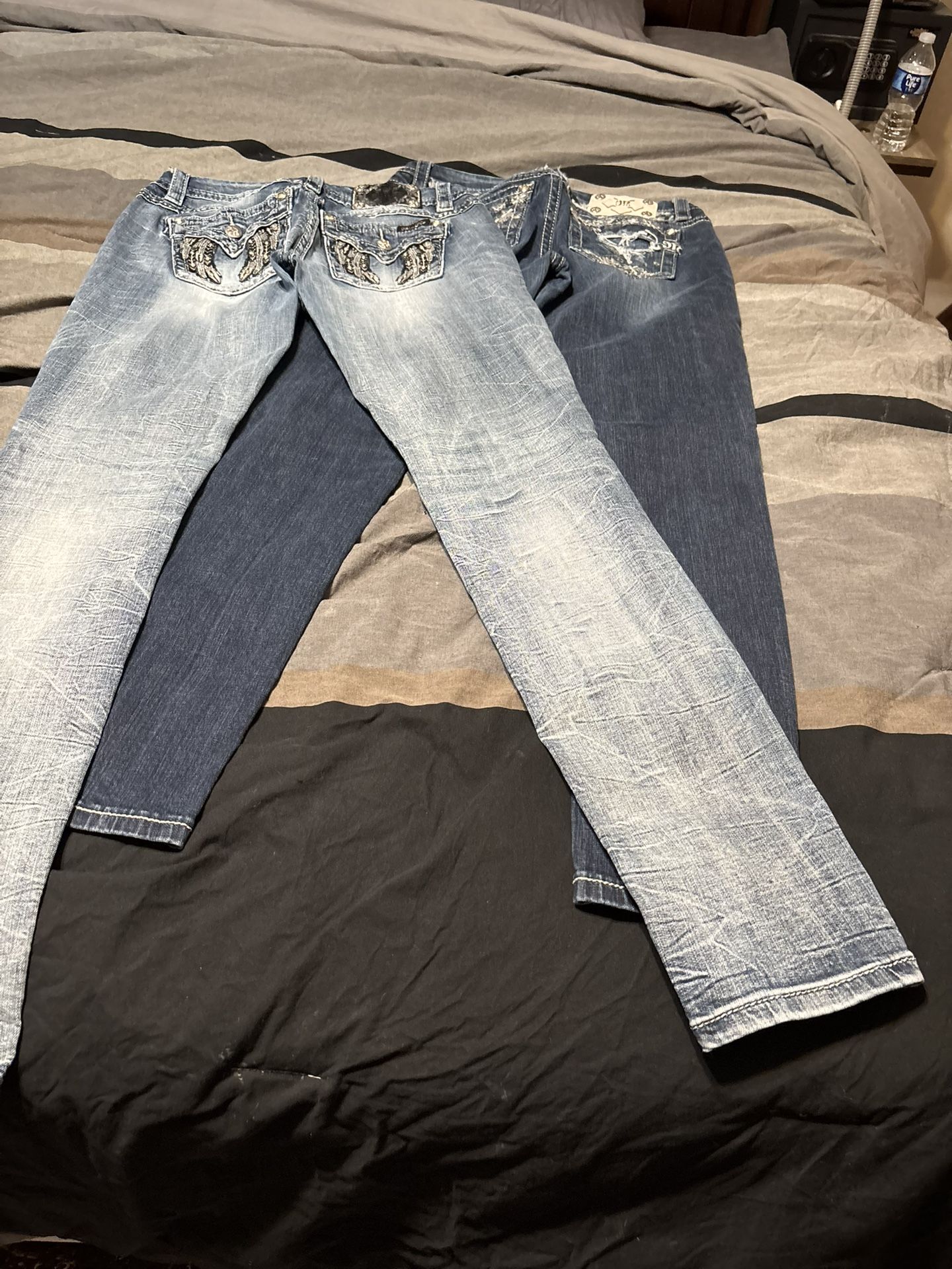 Womens Size 27 Miss Jeans Skinny Straight Leg Lot