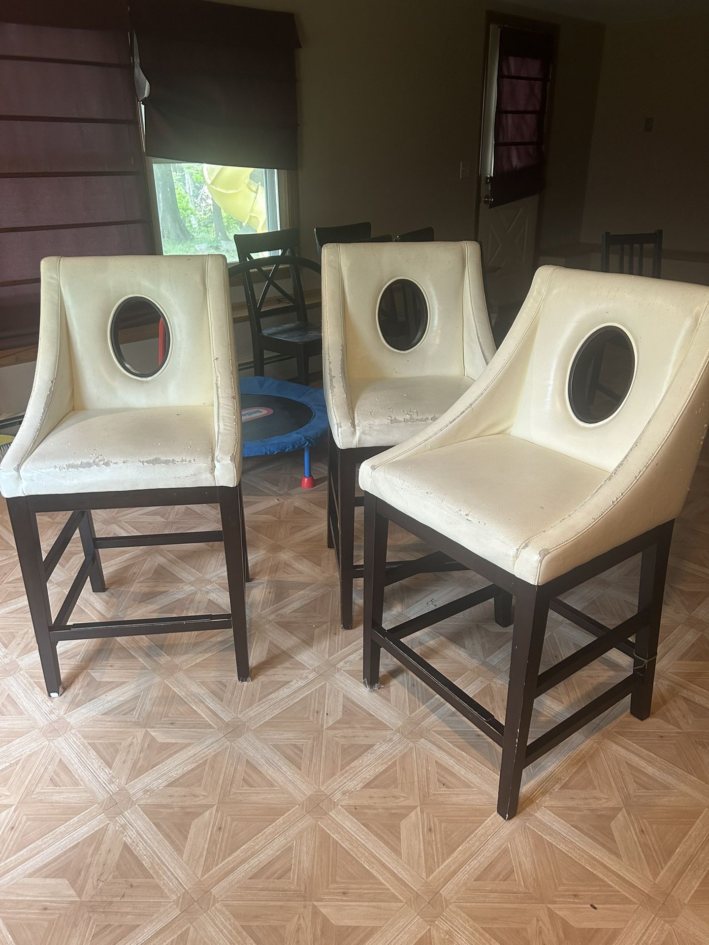 3 High Stool Chairs