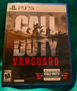 Call of duty vanguard PS5.  Used great condition.
