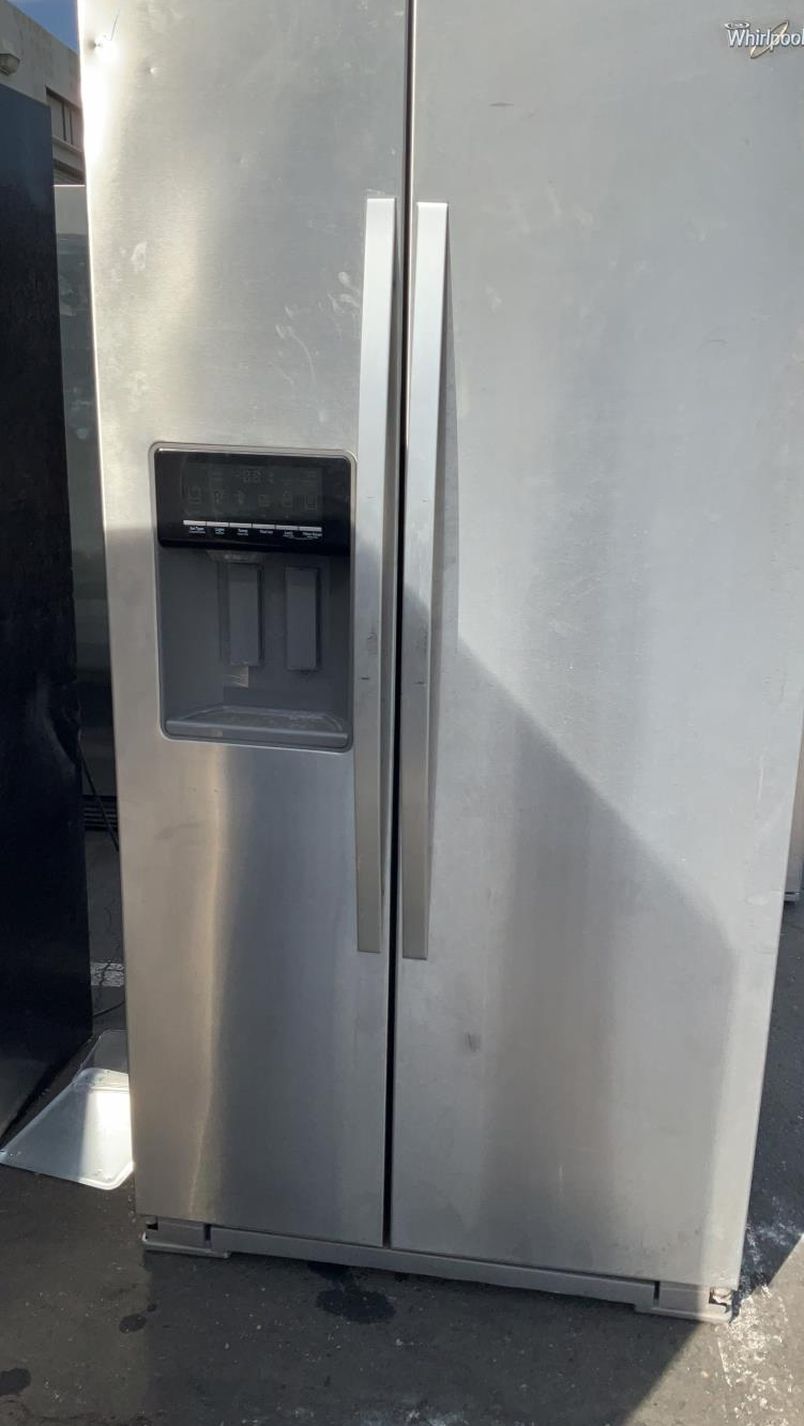 Whirlpool Side-by-Side Stainless Steel Fridge