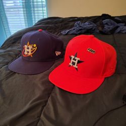 2 Astros Hats $15 For The Both