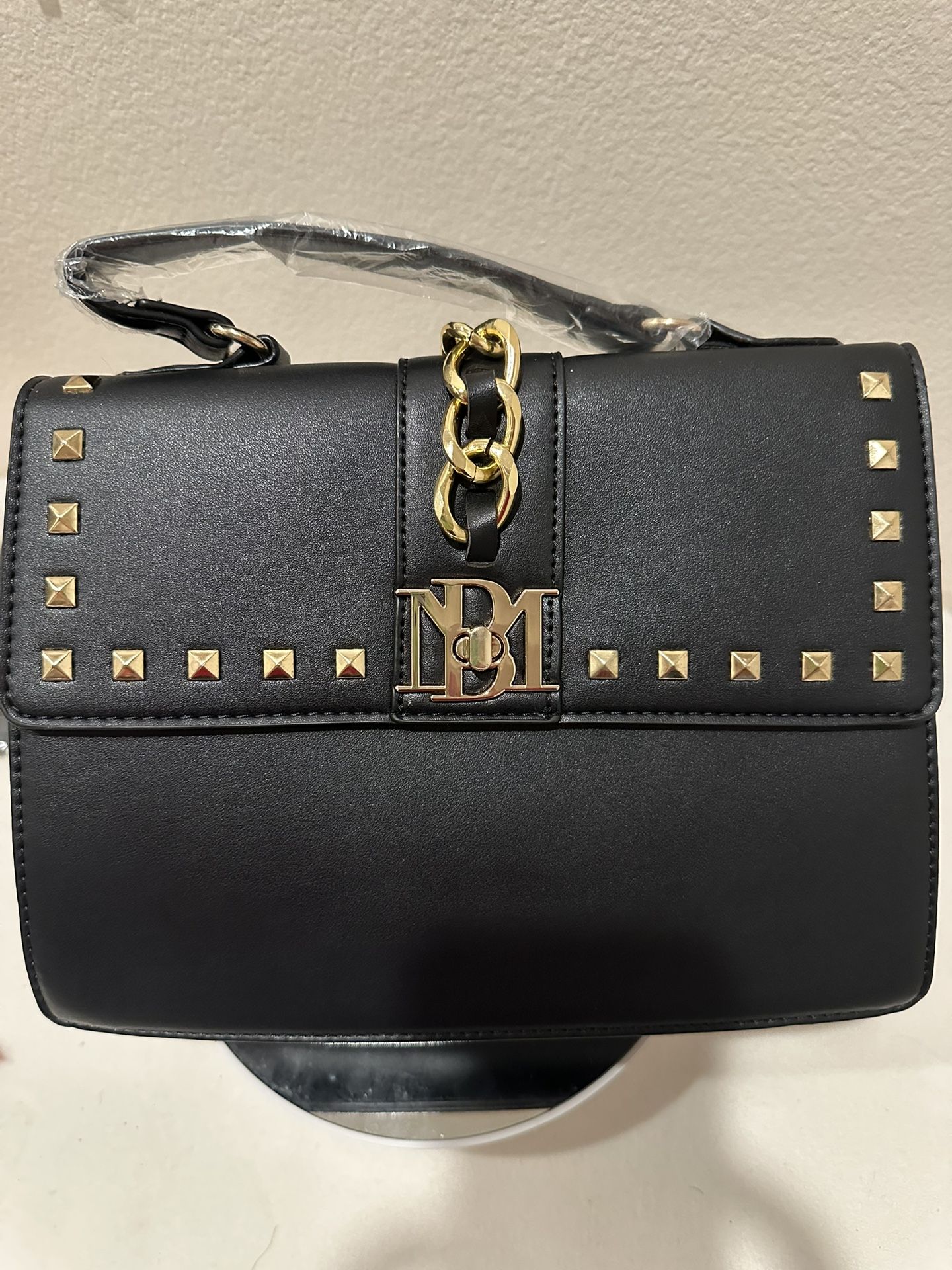 Black Top Handle Crossbody Bag