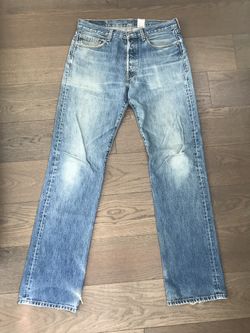 Vintage Levi’s 501 denim jeans.