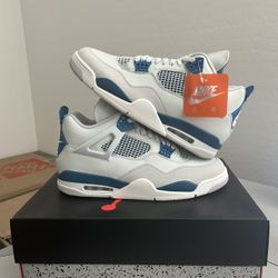 DS Nike Air Jordan 4 Military Blue Sz 12, 10