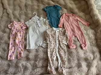 Newborn baby 6 month clothes 4 items