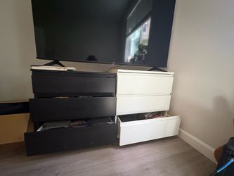 IKEA 3-Drawer Dressers Set of Two