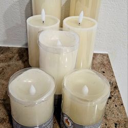 Ashland 3”; x 6”; LED Flame Pillar Candle