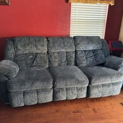 Blue Couch Set 