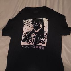 Anime Girl Torso And Skull Shirt