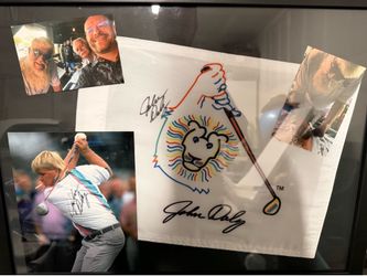 Frame John Daly Autograph