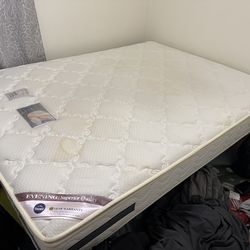 queen mattress , 9 inch (used )