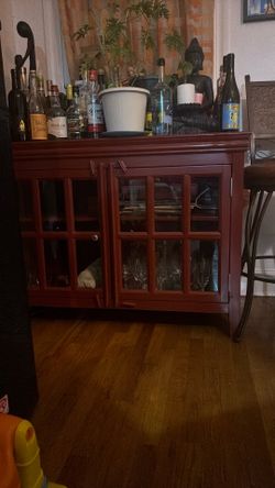 solid wood banquet cabinet