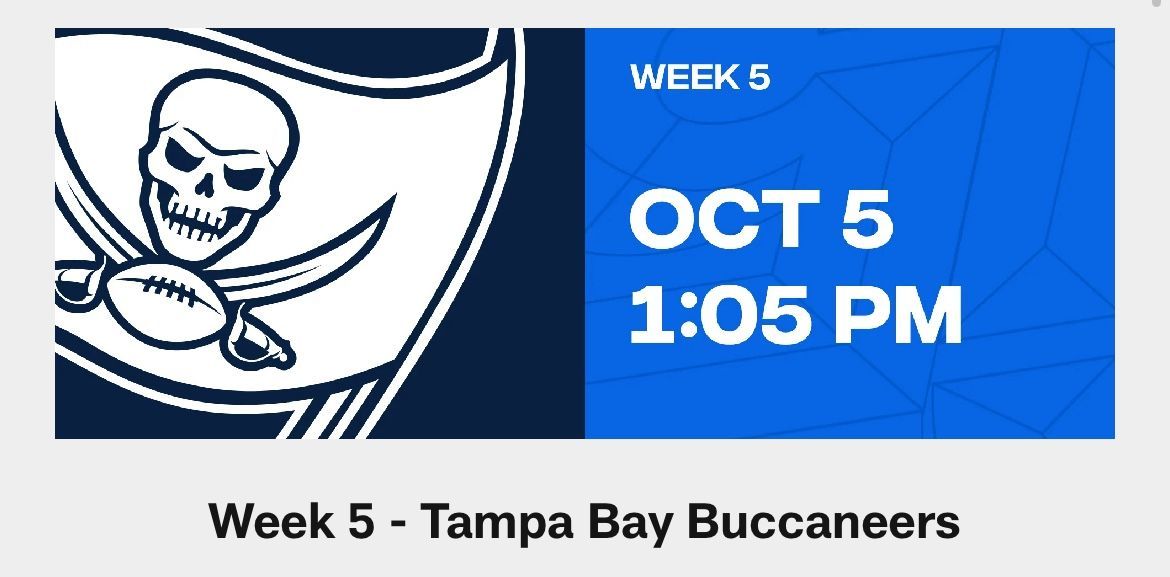 Seahawks vs Buccaneers, 2 Tickets ($50 Per, $500 Pair)
