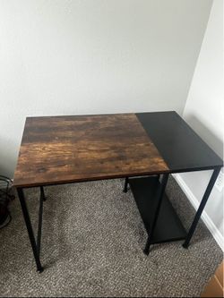 Brown/Black Desk
