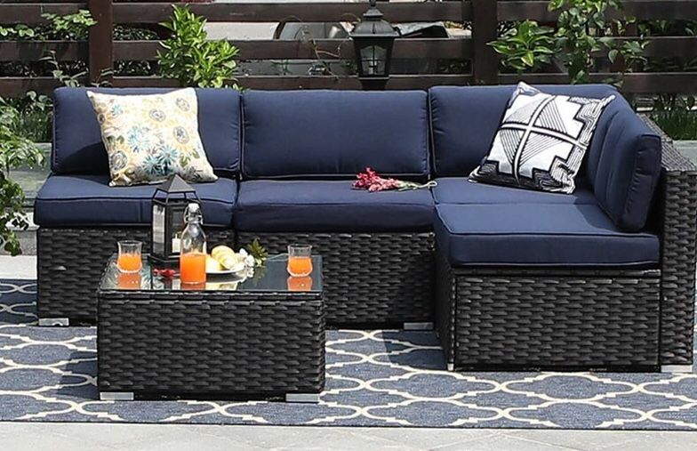 New!! Sectional set, porch set, balcony set, conversation set, 5 pc coffee table outdoor sectional set, garden furniture, outdoor sectional set