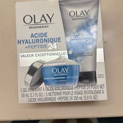 2 Olay Regenerist Acide Hyaluronique + Peptide 24 Moisturizer And Face wash 