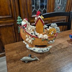 Noah Ark Christmas Music Box