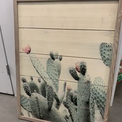 Cactus Wood Art