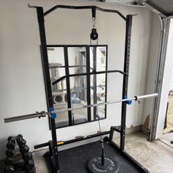 Squat Rack And Cable Set 