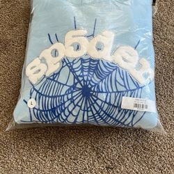 Sp5der Hoodie Baby Blue