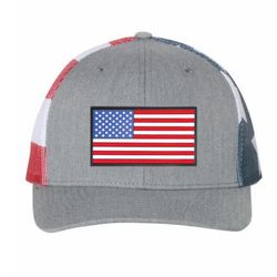 American flag hat With Flag Mesh Back 