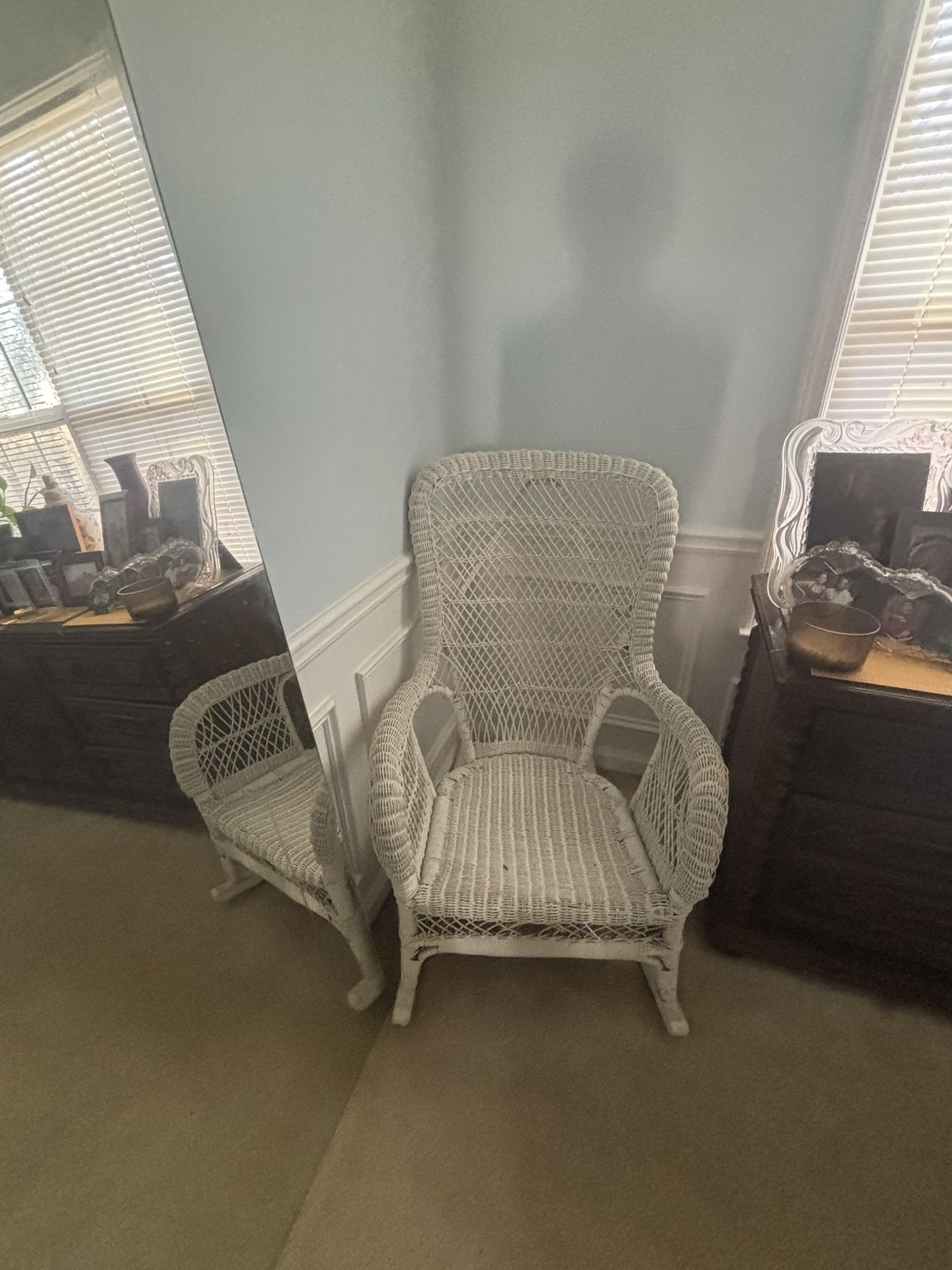 Antique Wicker Rocking Chair