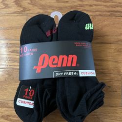 NWT Penn men’s cushion no show socks 10 pairs 