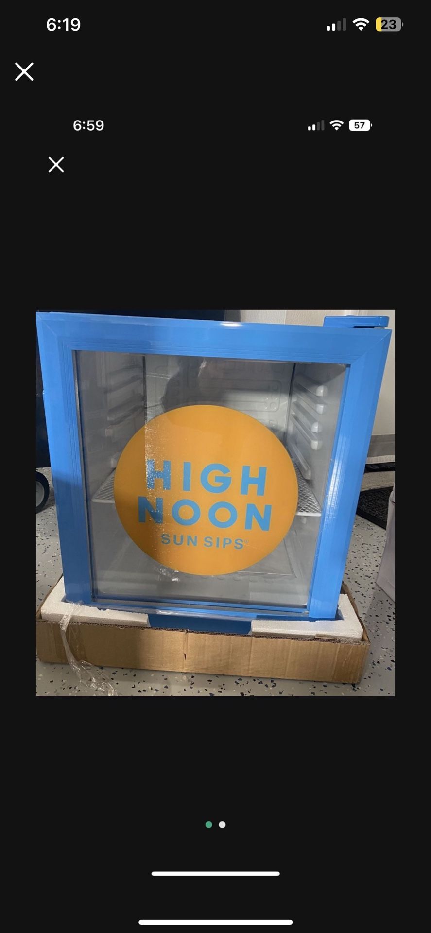High Noon Mini fridge New $160