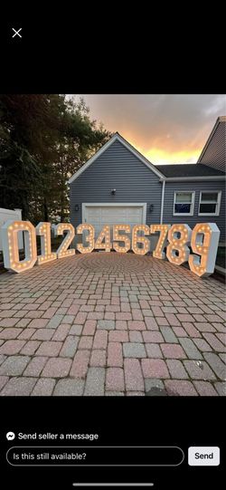 5’ Marquee Numbers